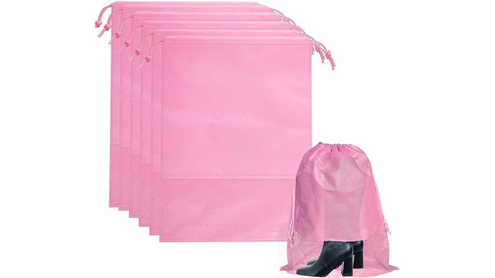 pink tall boot bags