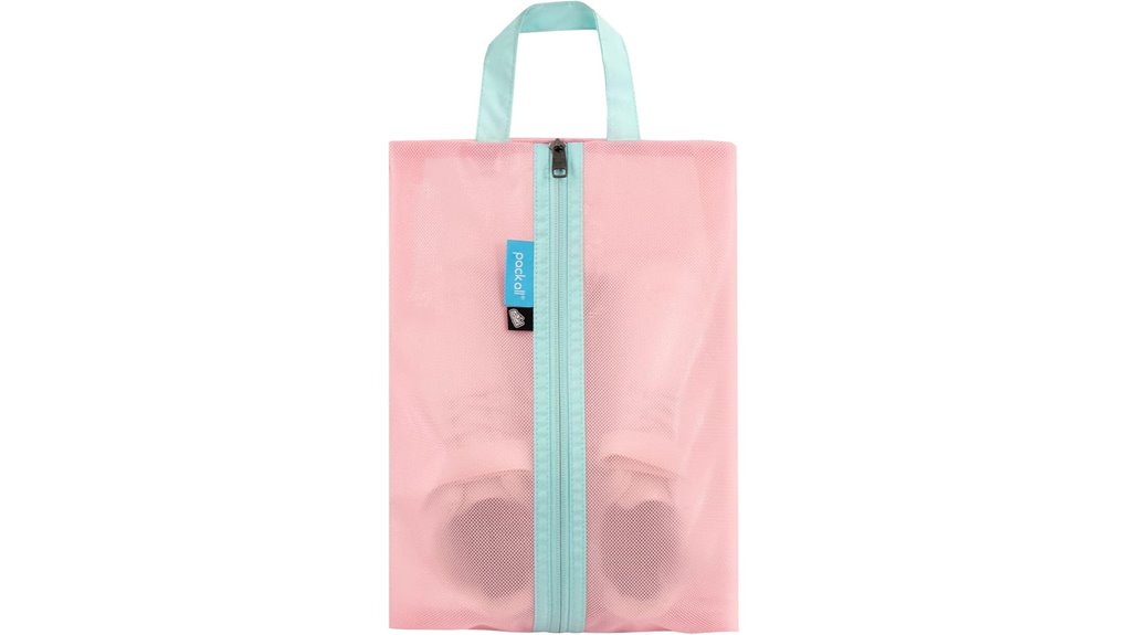 Shoe Bags (Waterproof + Odor-Resistant) That Keep Sneakers Fresh 11 pink water resistant travel gym bag