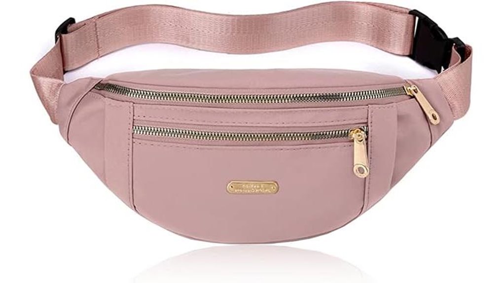 The Travel Waist Packs with Waterproof Zippers for Beach & City 15 pink waterproof women s waistpack