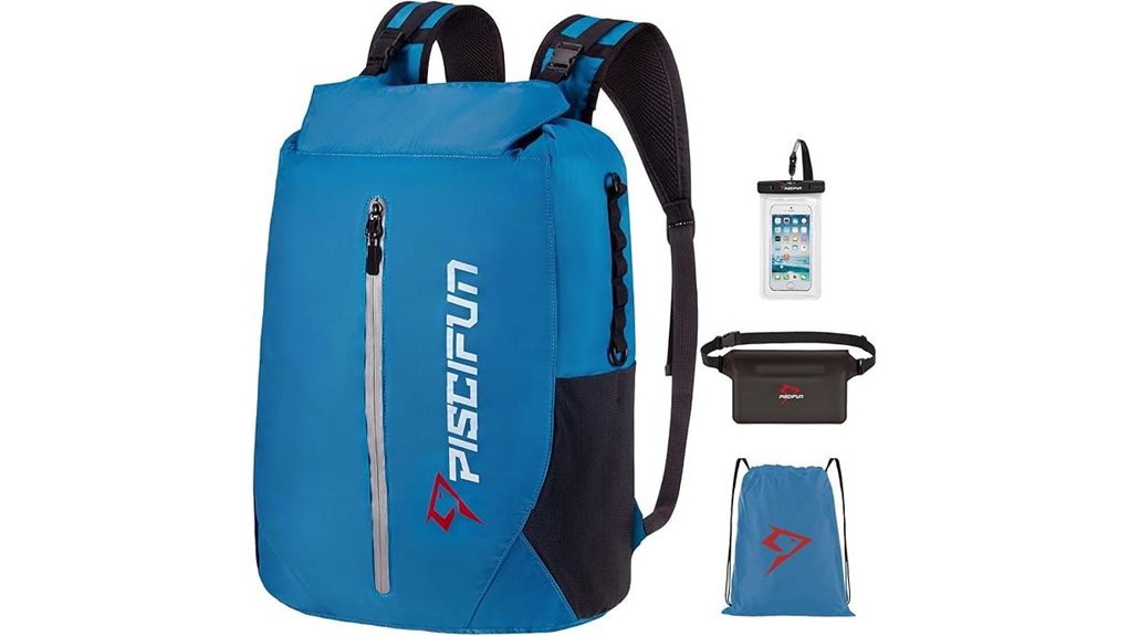 Best Beach Dry Bags for Memorable Boat Trips 7 piscifun waterproof roll top backpack