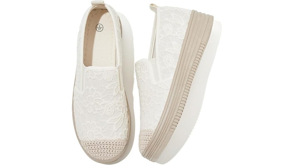 platform lace slip on loafers