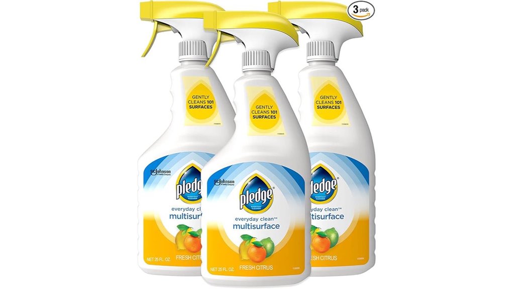 Best Surface Cleaning Spray (non-aerosol) for Spotless Home 10 pledge 3 pack ph balanced multisurface cleaner