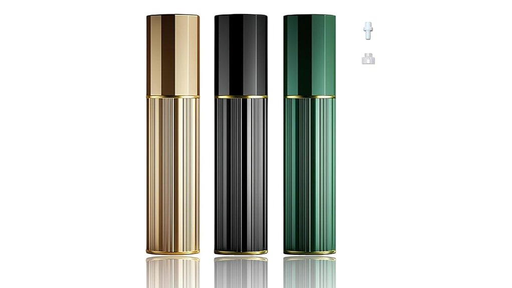 Top Refillable Perfume Atomizers With Valve Fill – No Funnel Needed 12 pocket 5ml perfume atomizer