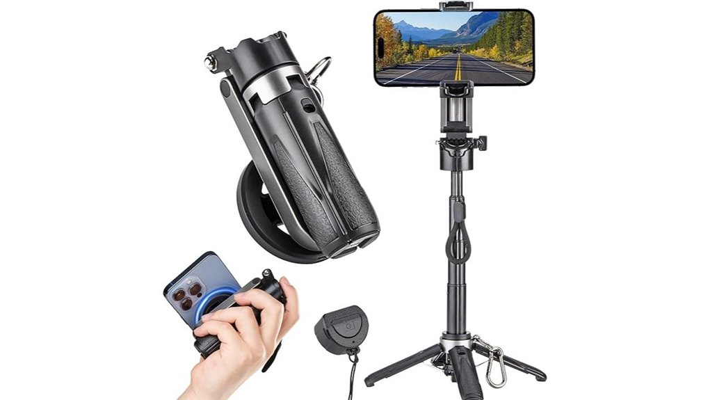 Best Pocket Selfie Sticks With Sturdy Hinges for Tripods 5 pocket magsafe selfie tripod