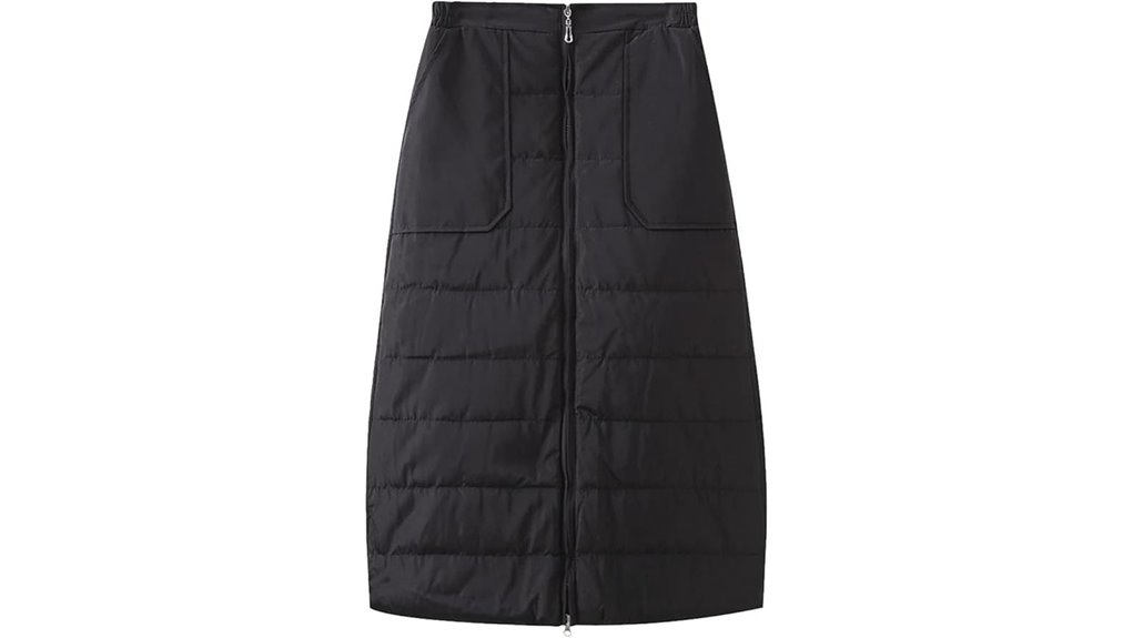 pocketed insulated down skirt
