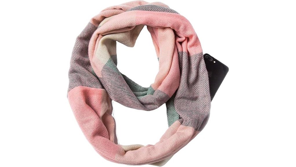 Hidden‑Pocket Scarves Keep Lightweight Items While You Travel 12 pocketed tartan travel scarf