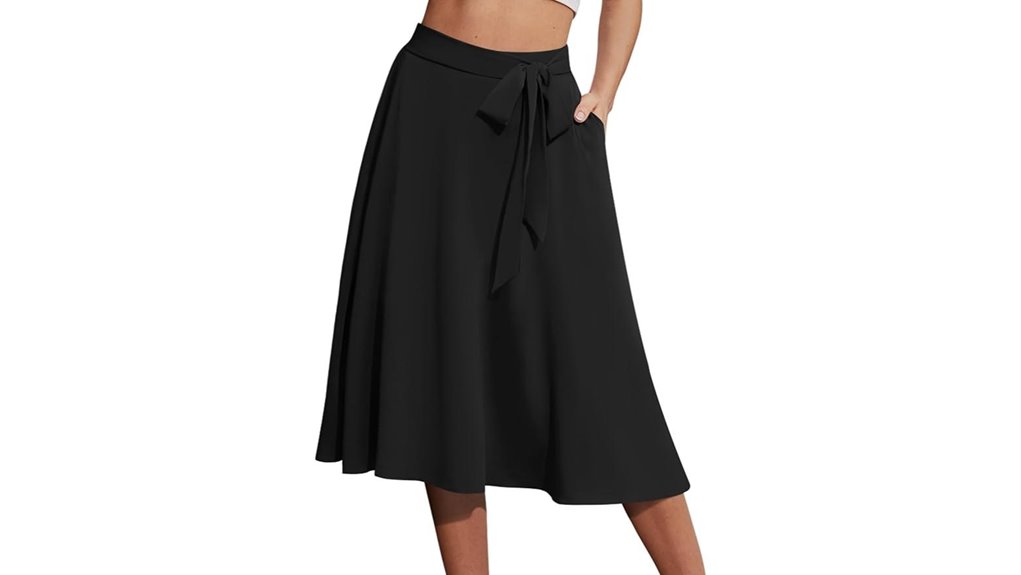 Travel Skirts With Hidden Pockets That Elevate Your Adventures 9 pockets a line midi skirt