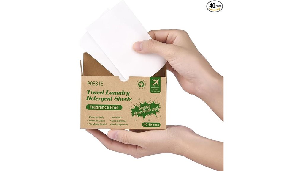 Best Travel Detergent Packs (Sheets vs powder vs liquid) 12 poesie 40 unscented sheets