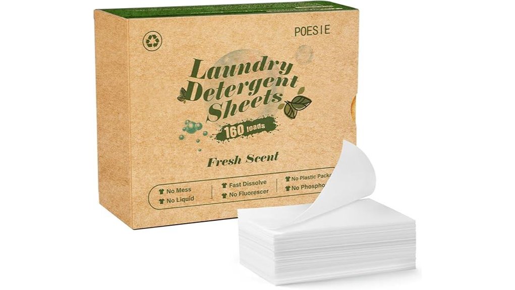 Laundry Detergent Sheets For Handwashing: The Ultimate Pick 2 poesie hypoallergenic 160 sheets