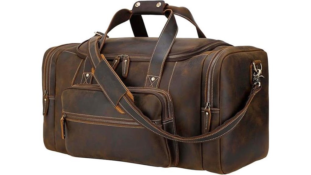 Top Leather Duffle Bags Worth a Trip 3 polare 23 inch cowhide duffle
