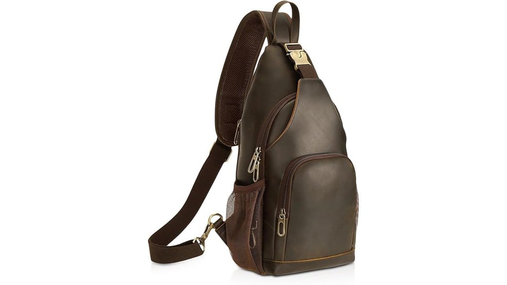 Top Sling Bags with Hidden Zippers (Anti-Pickpocket Designs) 9 polare cowhide anti theft sling