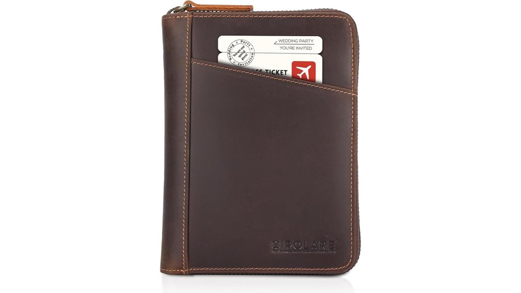 polare dual rfid leather