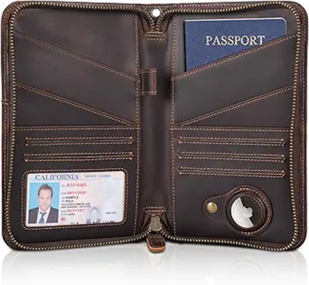 Premium Leather Passport Wallets That Exude Class 6 polare rfid leather passportholder