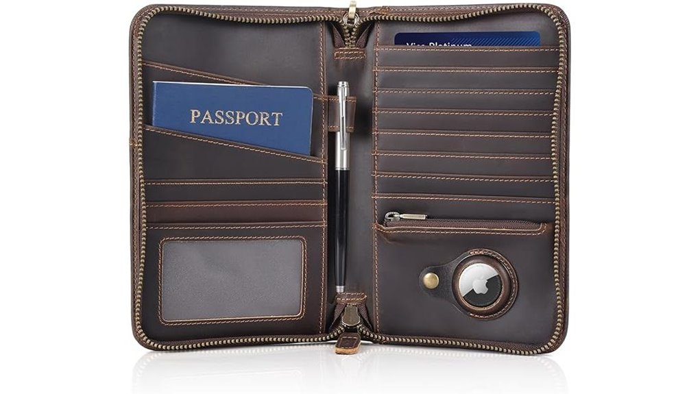 Premium Leather Passport Wallets That Exude Class 12 polare ykk rfid blocking leather