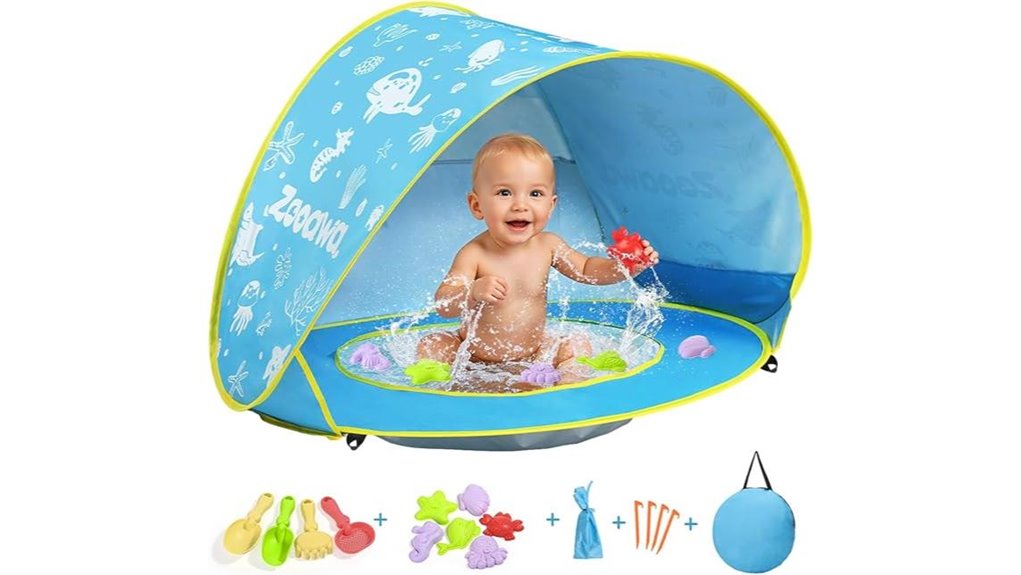 pop up uv beach shade