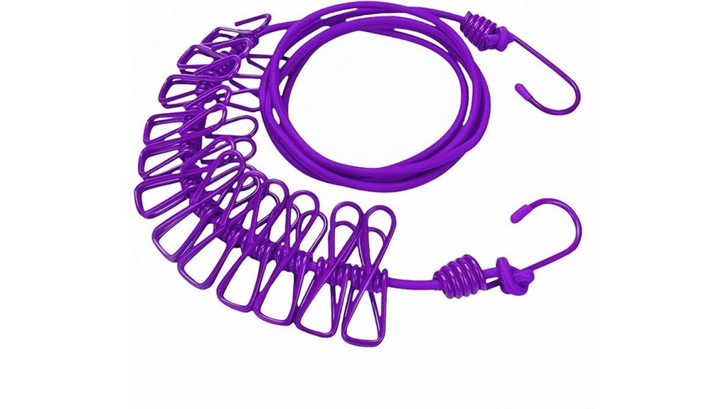 The Best Portable Clotheslines: Stretchy vs Fixed Showdowns 15 portable 12ft heavy duty clips