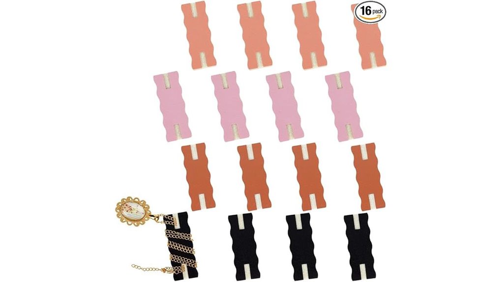 portable 16 piece jewelry organizer