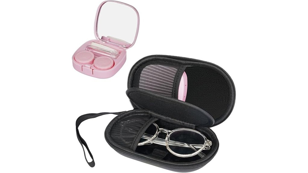 Leak‑Resistant Contact Lens Travel Kits Travelers Must Have 15 portable 2 in 1 glasses case
