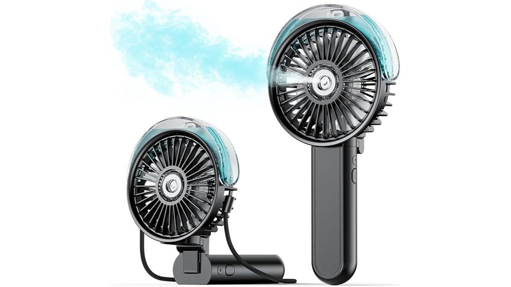 Handheld Misting Fans Theme Parks’ Coolest Crowd‑Pleasers 5 portable 3 speed misting fan
