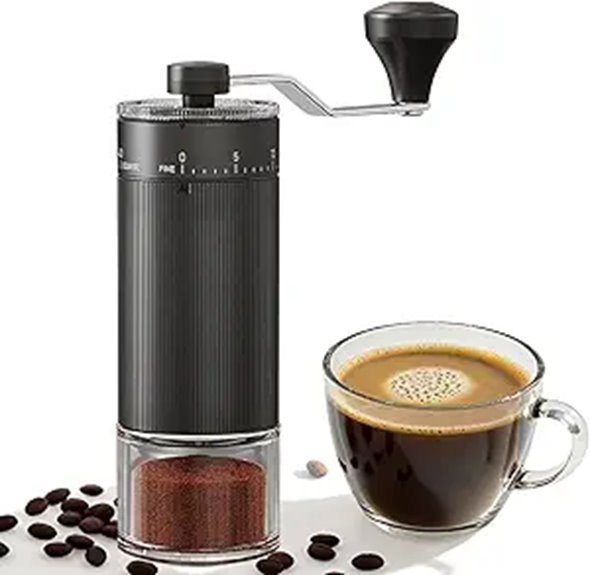 Best Manual Compact Portable Coffee Grinders for Travelers 10 portable 40 setting manual grinder