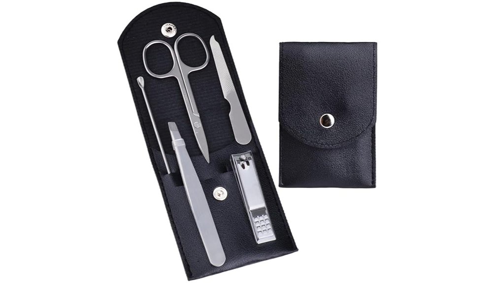 Essential TSA‑Safe Grooming Kits for Seamless Carry‑On Travel 2 portable 5 piece stainless kit