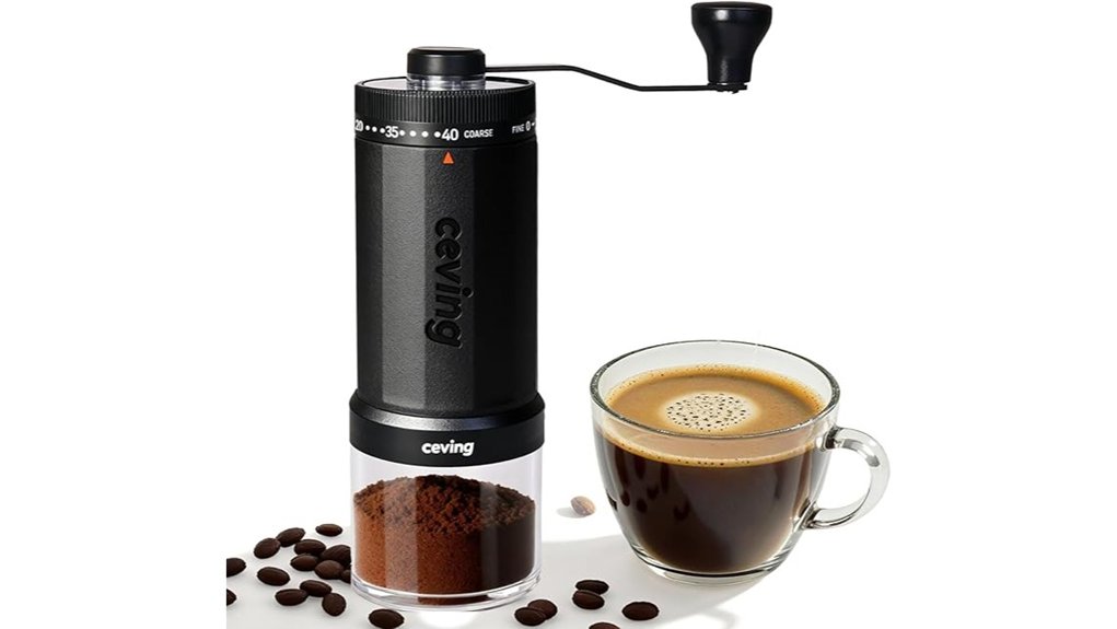 Coffee Grinders: Hand Crank vs Electric Travel Size—Best 3 portable 60g grinder 40 settings