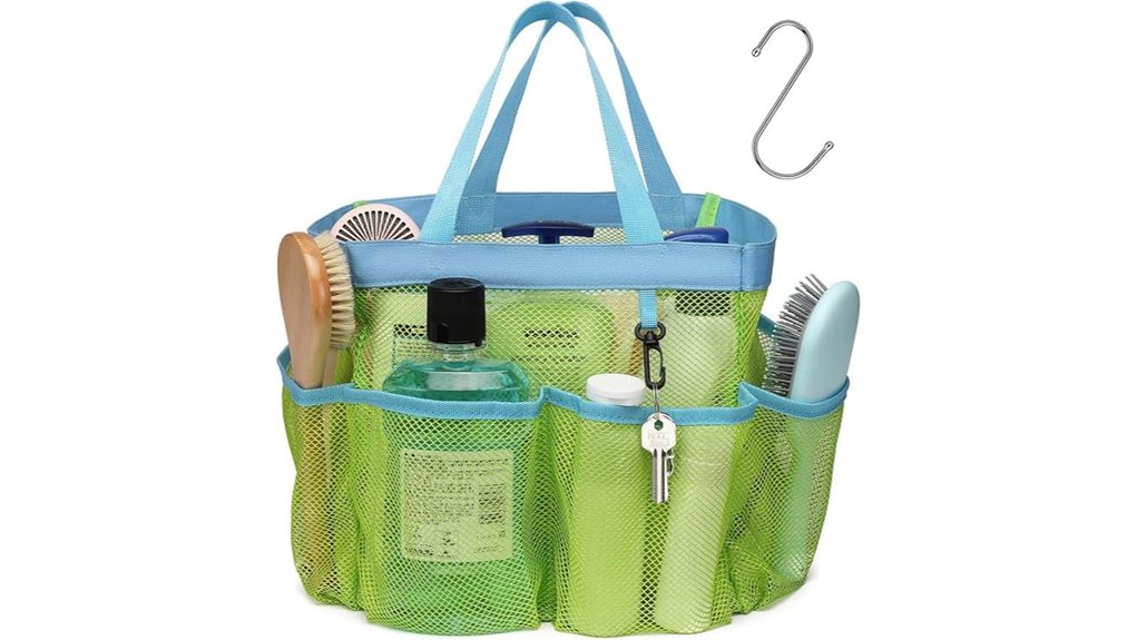 Top Toiletry Bags with Removable Sink Caddies Shared Bathrooms 1 portable 7 pocket mesh caddy