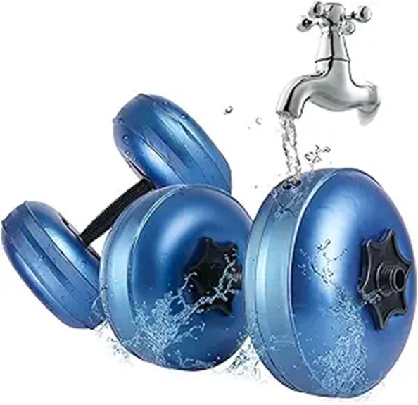 portable 8 10kg water dumbbells