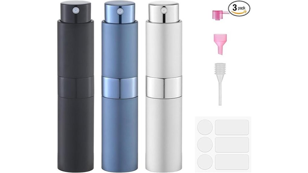 Leakproof Travel Atomizers for Perfume & Cologne That Stick 11 portable 8ml perfume atomizer