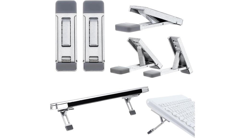 Laptop Stand + Keyboard Kits for Travel (Compact Ergonomics) 9 portable adjustable laptop stand