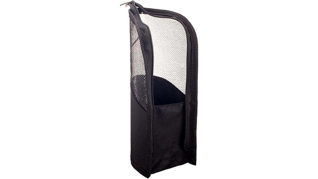portable black brush stand