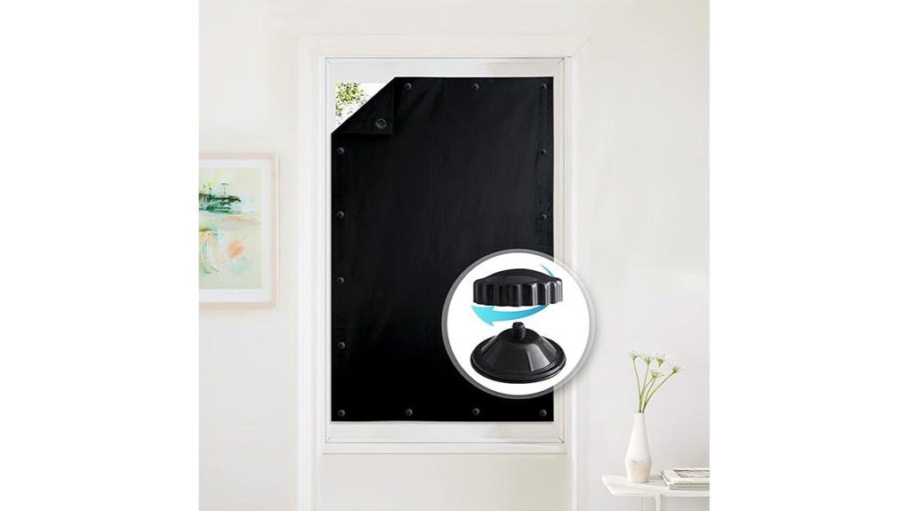 Packable Blackout Curtains for Travel (Suction-Cup Sets) 13 portable blackout curtains kitchen car