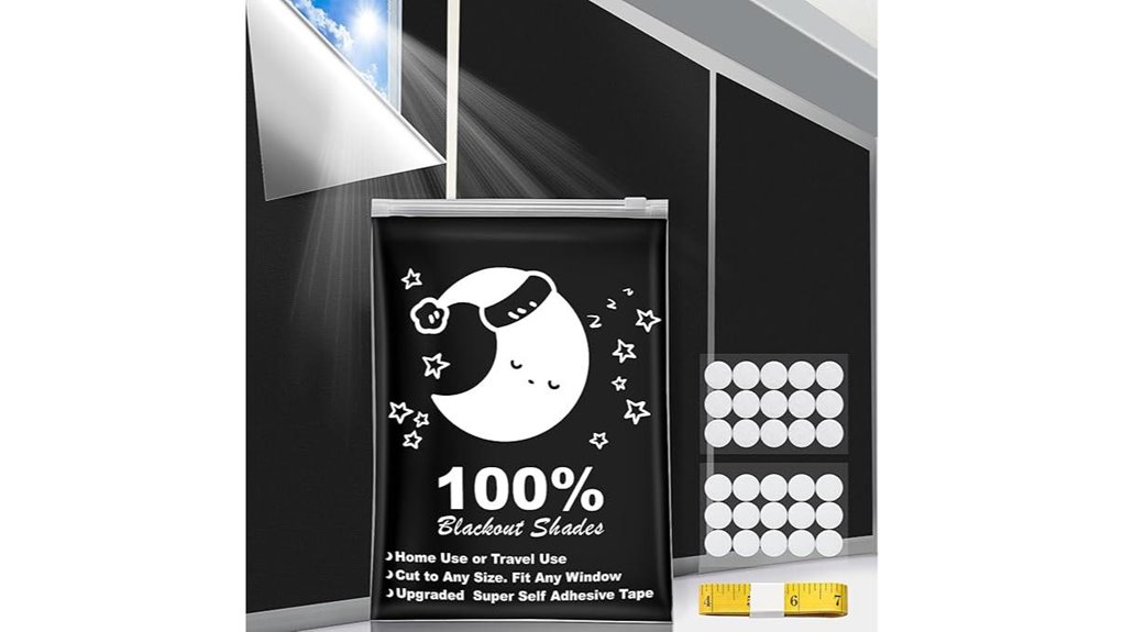 portable blackout hook loop curtains
