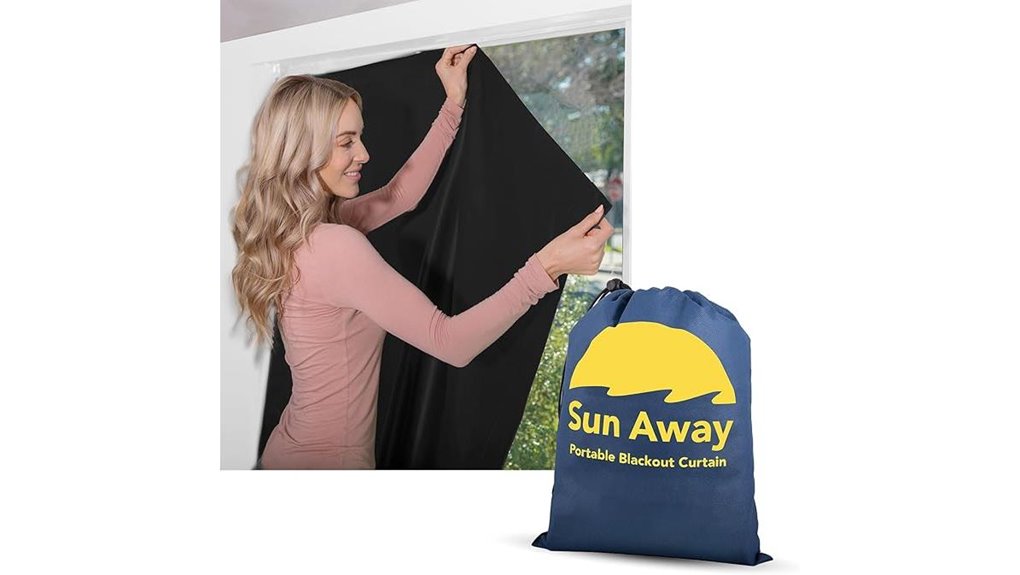 Packable Blackout Curtains for Travel (Suction-Cup Sets) 5 portable blackout suction curtains