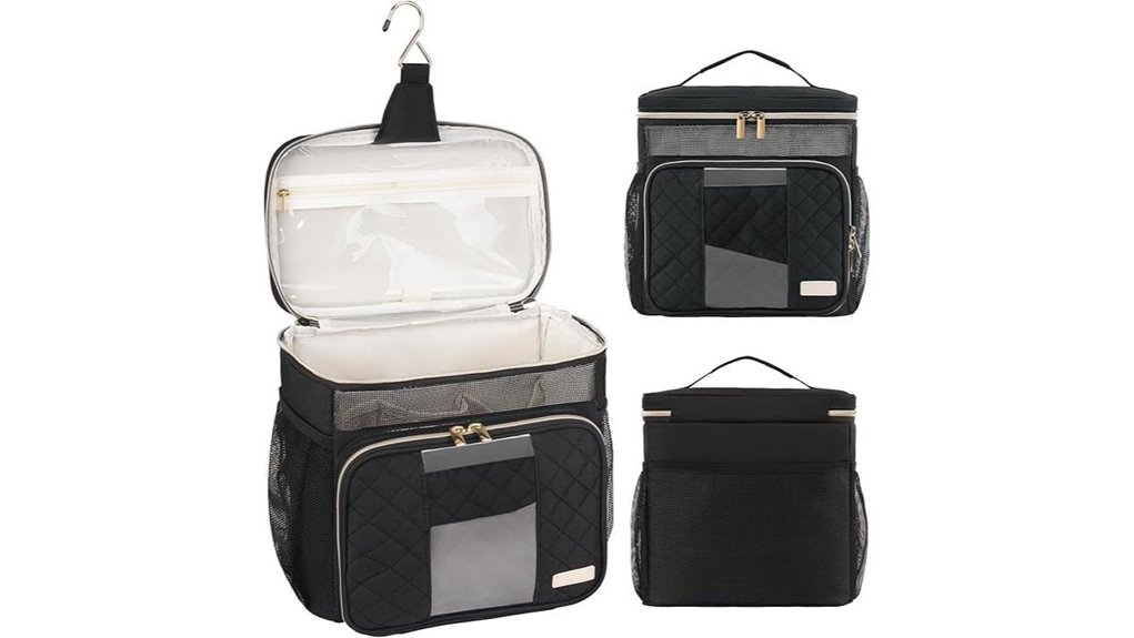 Top Toiletry Bags with Removable Sink Caddies Shared Bathrooms 4 portable bottle fit quick dry mesh
