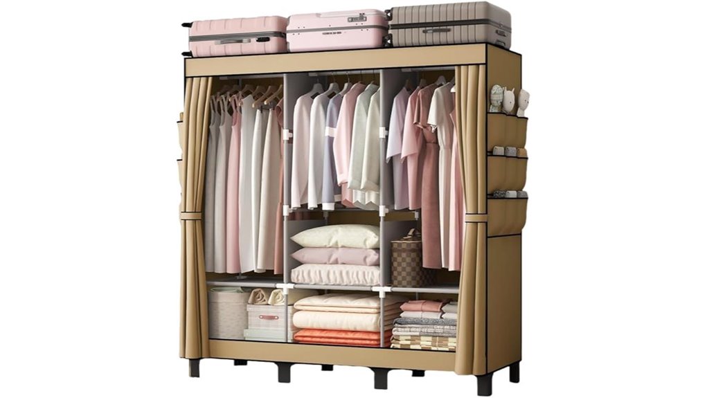 Portable Closet Organizers for Rentals to Keep Your Space Tidy 5 portable closet 3r6s pockets