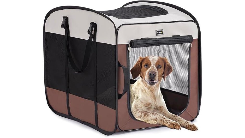Packable Pet Crates for Travel (Soft‑Sided) Who Travelers Love 5 portable collapsible escape proof kennel