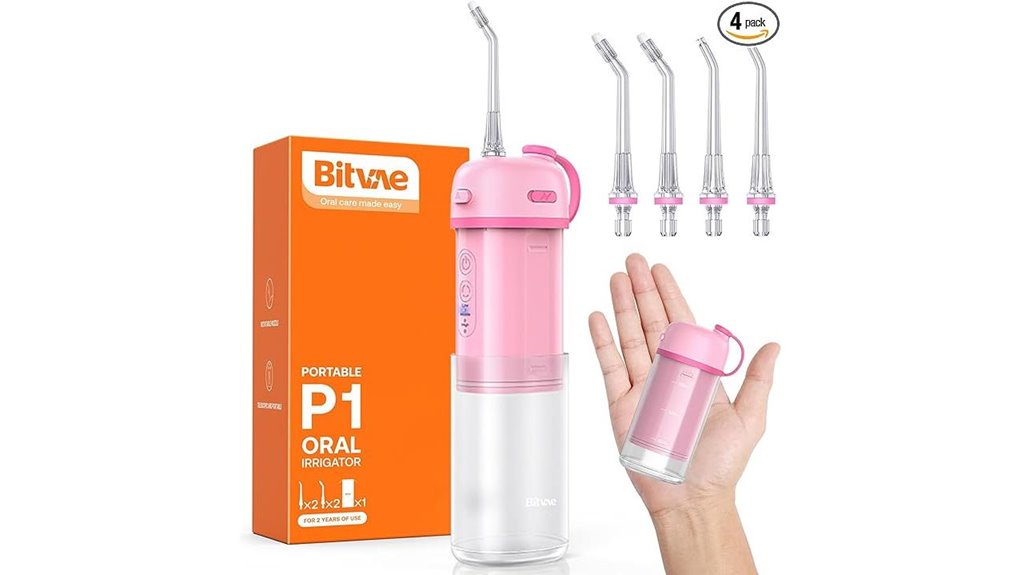 Best Travel-Ready Mini Water Flossers USB Rechargeable 9 portable cordless water flosser