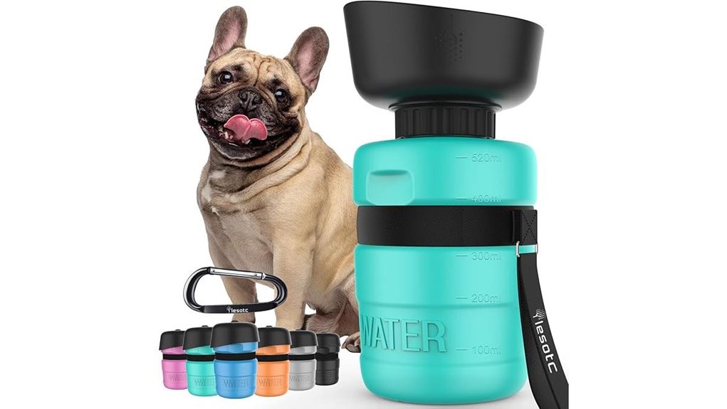 Love These Pet Travel Water Bottles (One-Hand Squeeze) 6 portable dog water bottle