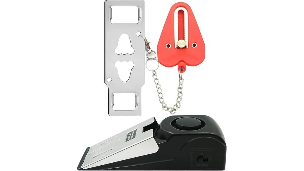 Compact Loud Door Wedge Alarms That Keep Hotel Rooms Secure 8 portable dual protection lock alarm