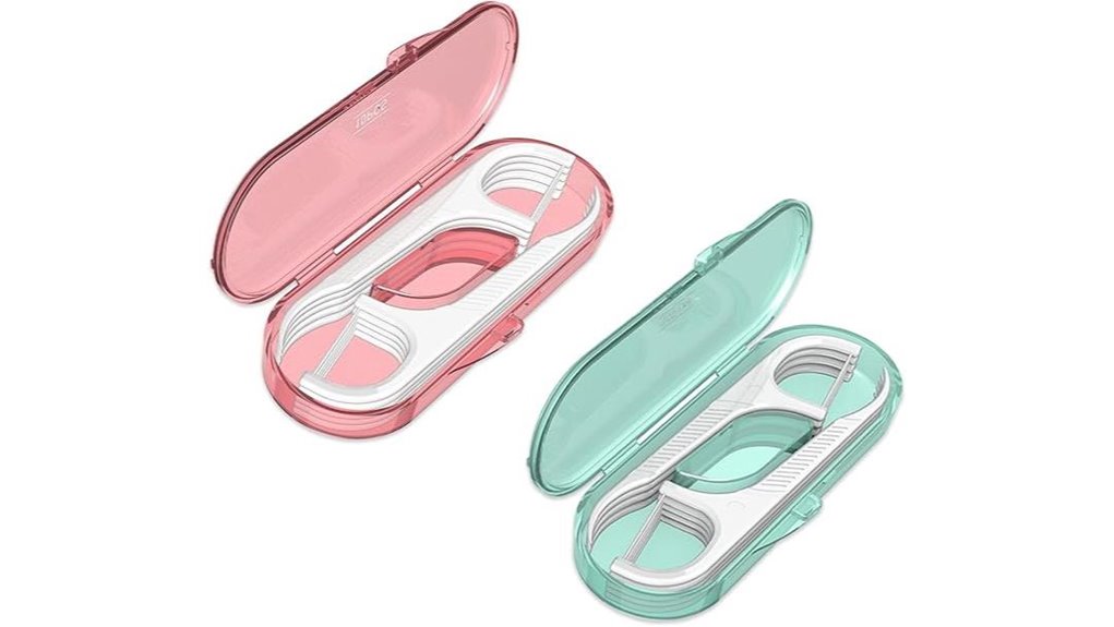 Travel-Friendly Dental Kits With Floss, Picks, and Case 7 portable floss picks shred free