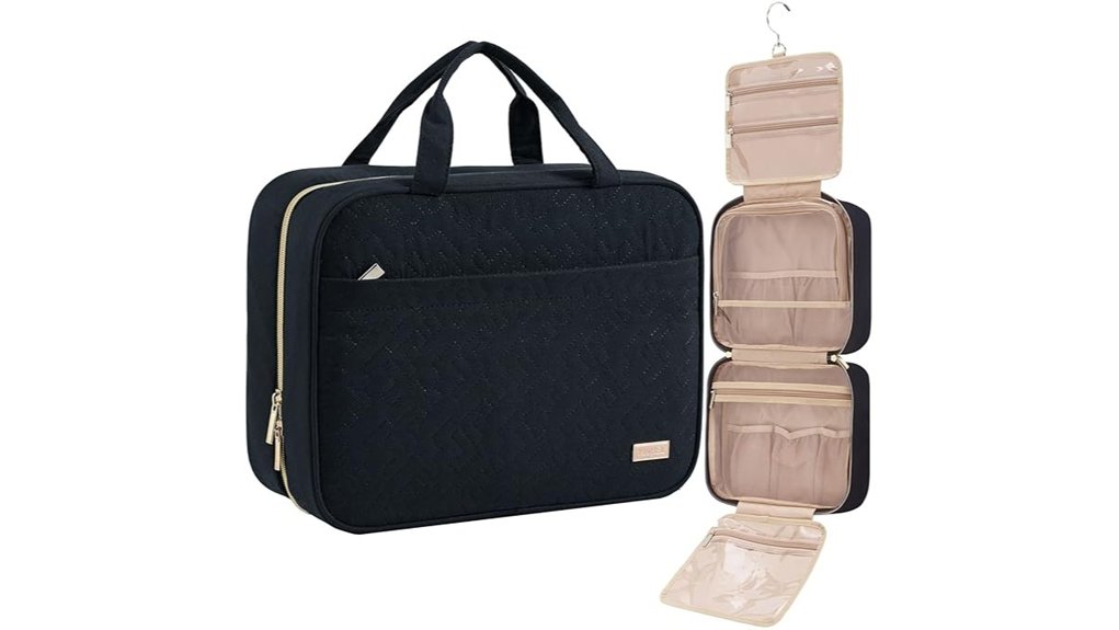 portable hanging toiletry bag