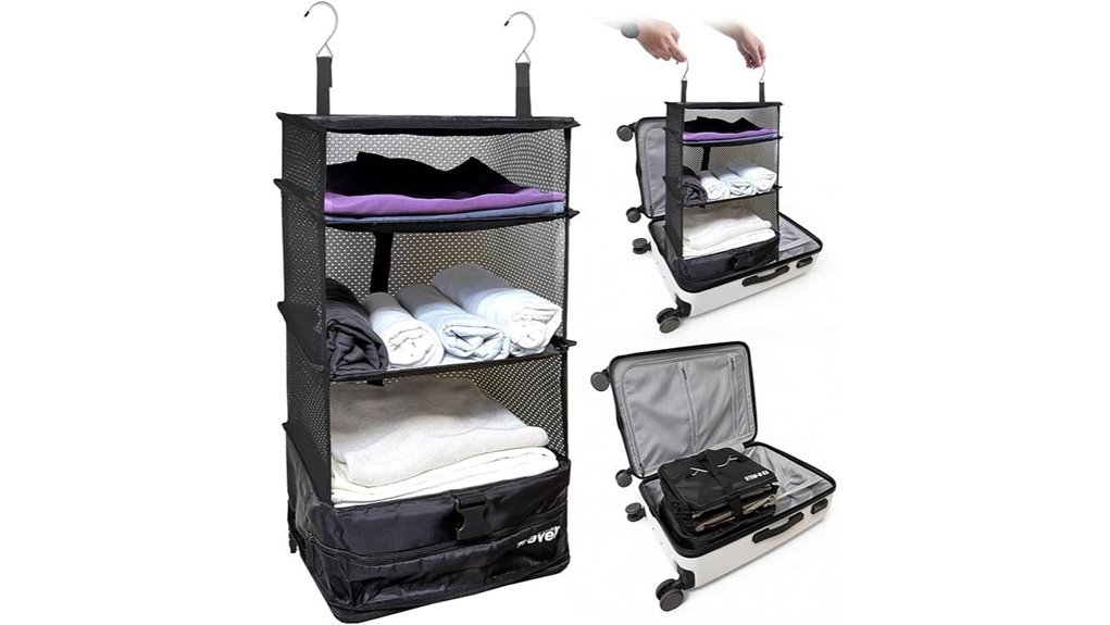Top Suitcase Organizers for Hotel‑Hopping Split‑Stay Trips 1 portable hanging travel organizer