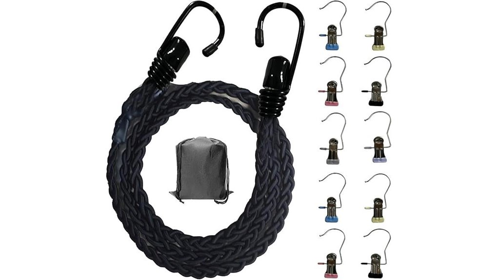Travel Clotheslines That Won’t Slip—Your Outdoor Companion 6 portable hook clip tri braided camping