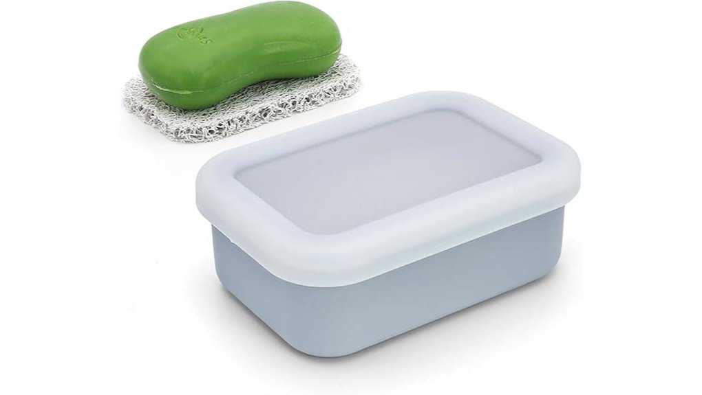 portable leak proof silicone soap