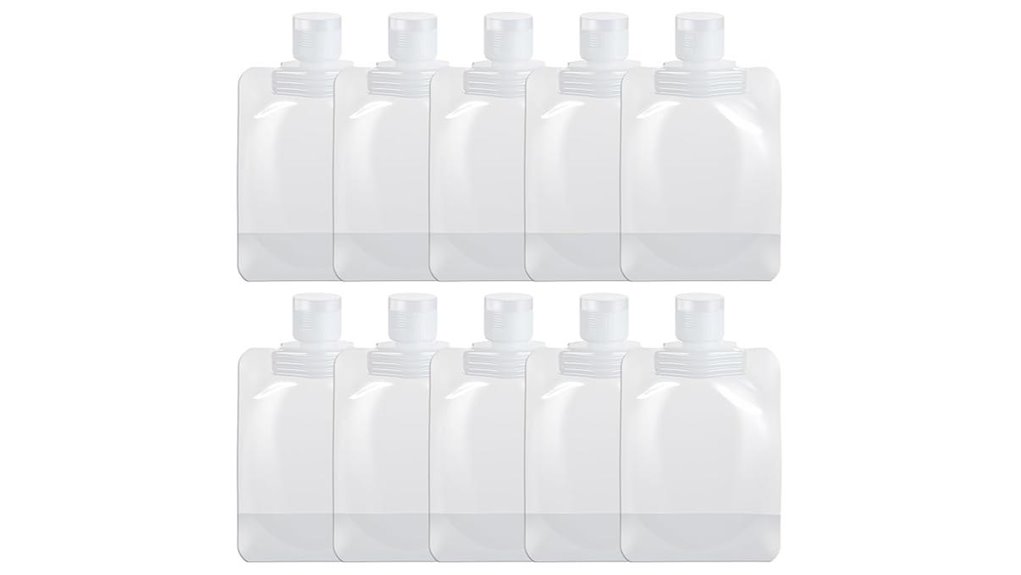 Best Leakproof Zip Pouches For Gels (Airport Liquids Backup) 1 portable leakproof 50ml pouches