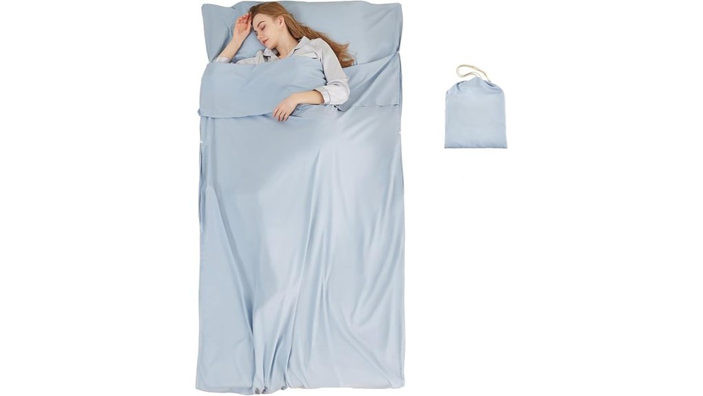 Top Travel Bed Sheets (Sleeping Bag Liners) That Keep You Cozy 4 portable lightweight adult liner