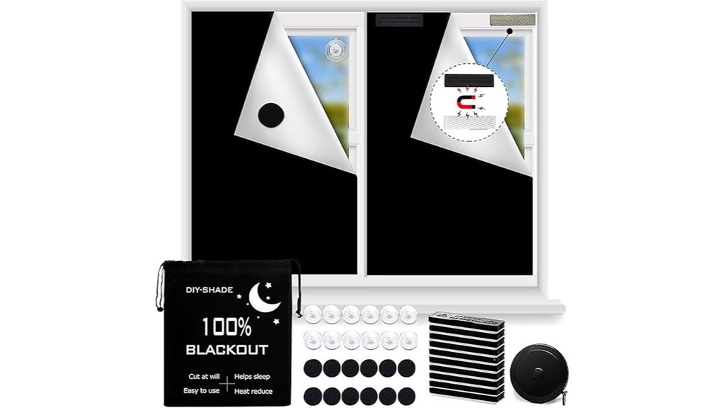 portable magnetic blackout curtain