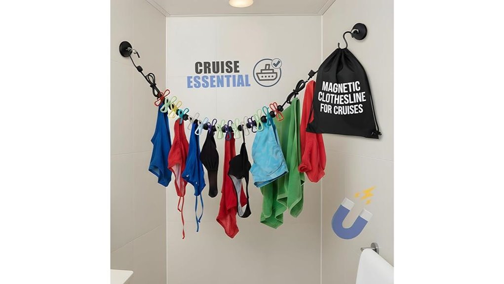 Travel Clotheslines That Won’t Slip—Your Outdoor Companion 13 portable magnetic cruise clothesline