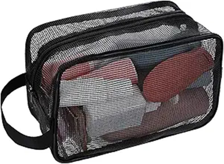 Quick-Dry Mesh Travel Shower Bags Hostels Travelers Love 11 portable mesh quick dry toiletry
